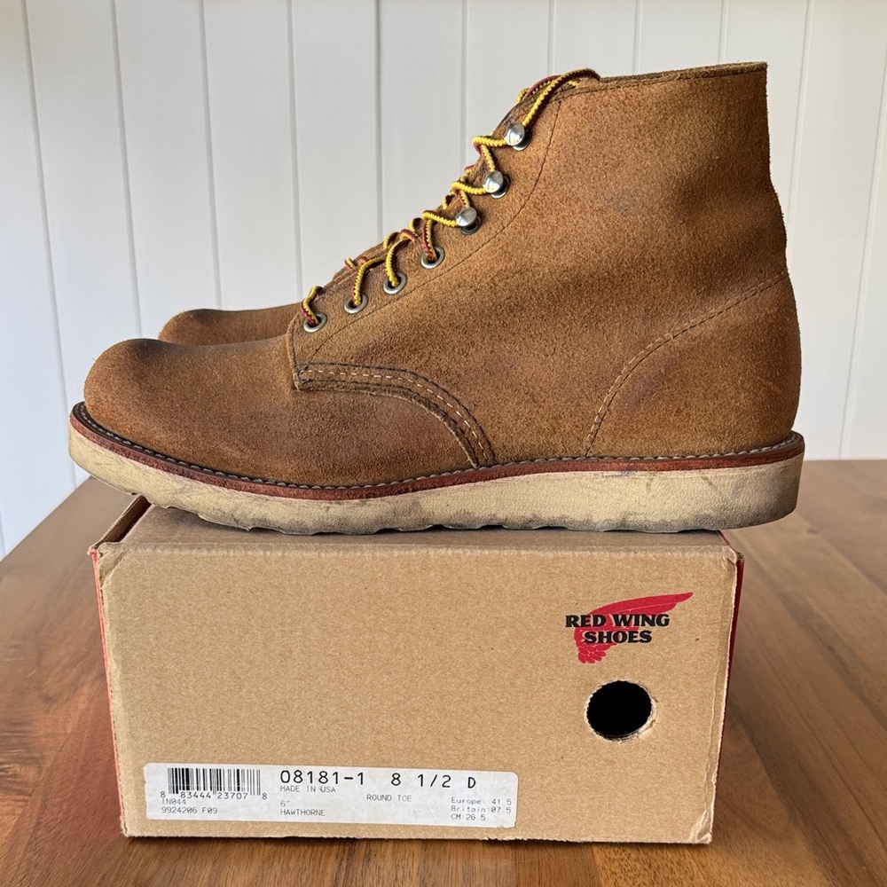 Men’s Red Wing Heritage Hawthorne boots sz 8.5